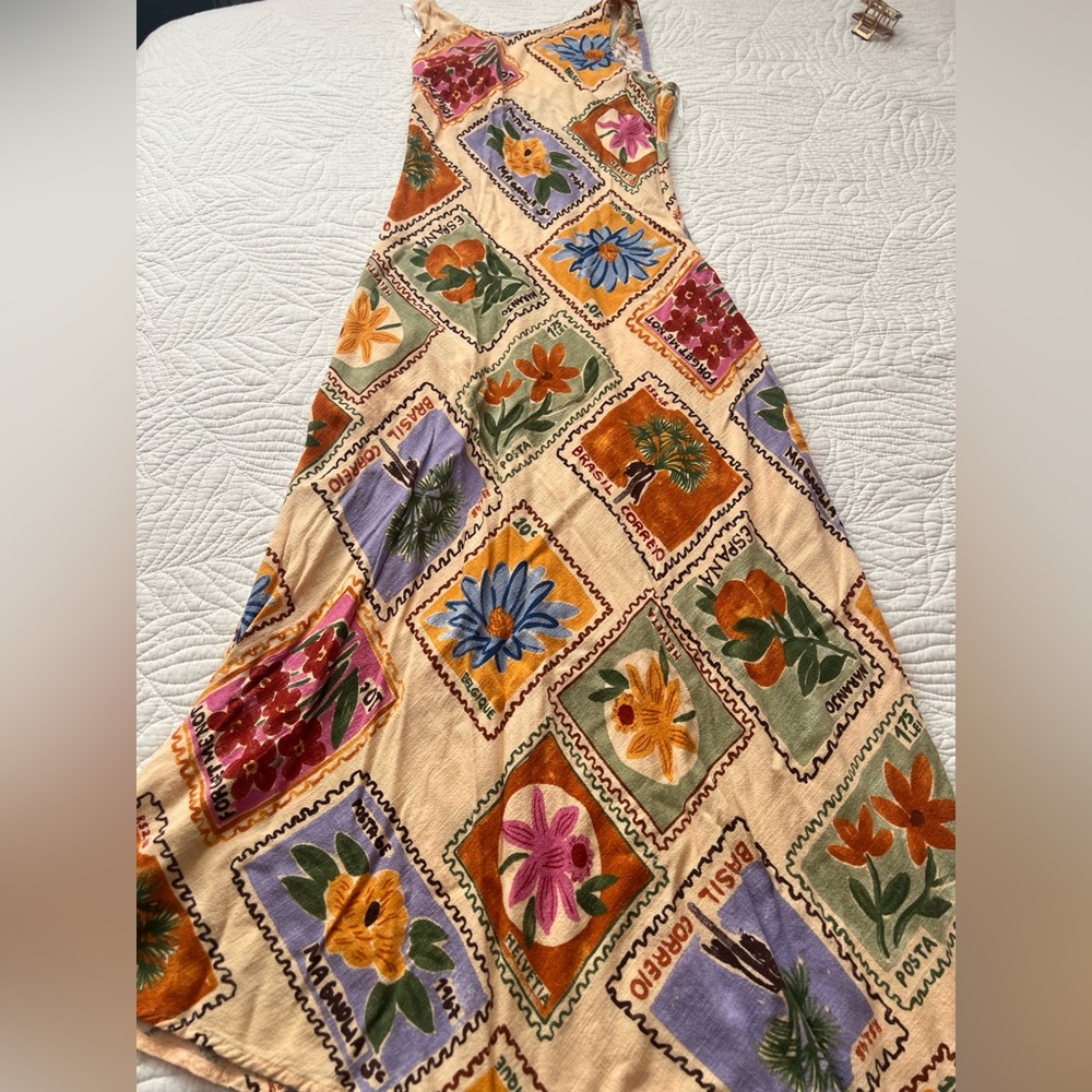 Floral Patchwork Sleeveless Dress